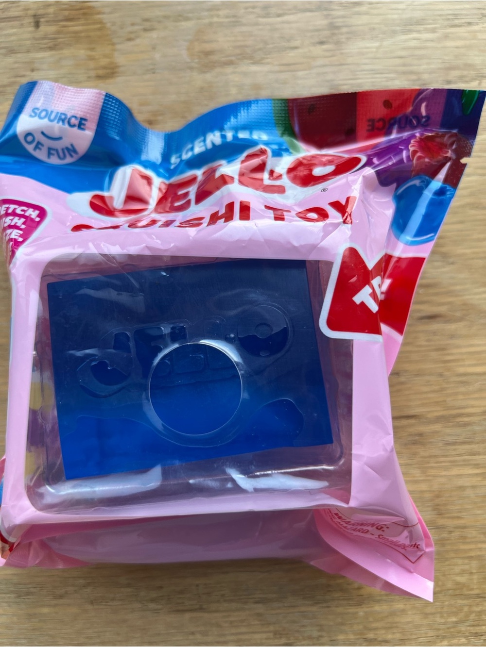 Blue Jelly Squishi Toy Jello  - Kids Sensory Play